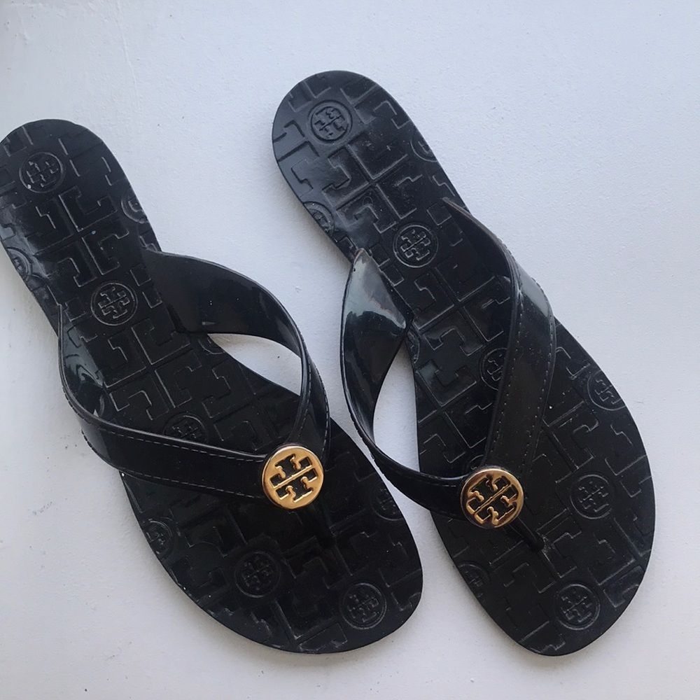 Tory Burch Black Flip Flops